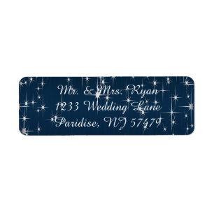 Charming Star Struck Wedding Navy Blue