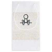 Charming Stickman Sitting Geschenktasche