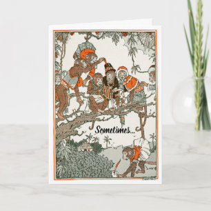 Charming Storybook Affen Förderung Karte