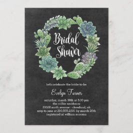Charming Succulents Bridal Dusche Einladung