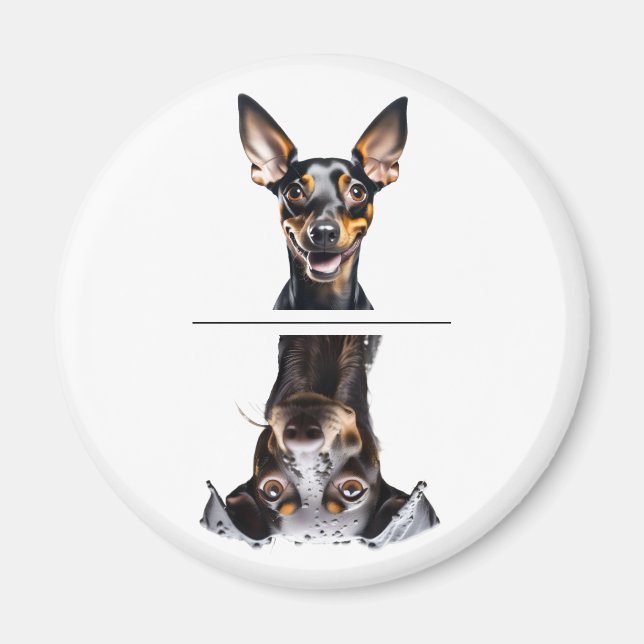Charming Toy Manchester Terrier Geschirrspüler Magnet (Vorne)