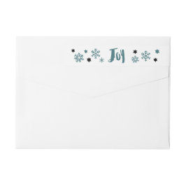 Charming Trendy Joy Blue Green Holiday