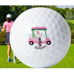 Charming Unique Golf Cart Clubs Monogram Name Golfball<br><div class="desc">Ein bezaubernder, einzigartiger Golfwagen mit einem "Dekorator"-Golftasche - geschmackvoll gemacht - bereit, den Golfplatz zu betreiben - Golfball. Das ist ein tolles Geschenk für alle Golfliebhaber - Spaß / attraktiv / einzigartig. Personalisieren Sie es mit Ihren Initialen/Monogramm und Vornamen — beide haben eine individuelle Schrift. Wenn Sie Fragen zum Design...</div>