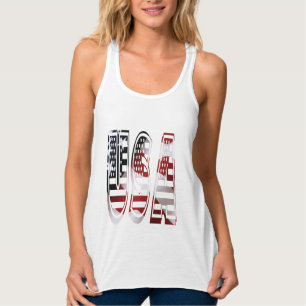 Charming US Flag Stars Stripes Débardeur