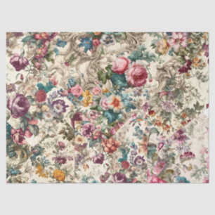 Charming Vintag Ephemera Floral Decoupage Seidenpapier