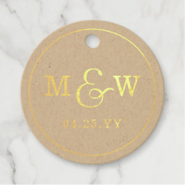 Charming Wedding Monogram Geschenkanhänger