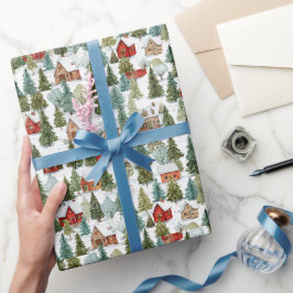 Charming Whimsical Christmas Wrapping Paper Geschenkpapier