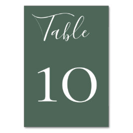 Charming Wildwood Tischnummer Card