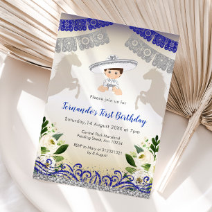 Charro Marine Blue Silver 1ère invitation annivers