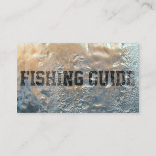 Charta für coole eistypografische Fischerei Visitenkarte
