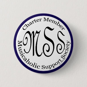 Charta-Mitglied - Musikunterstützungsgesellschaft Button