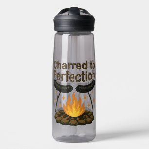 Charted to Perfection Funny Campfire Hot Dog Trinkflasche