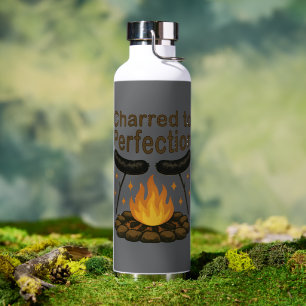 Charted to Perfection Funny Campfire Hot Dog Trinkflasche