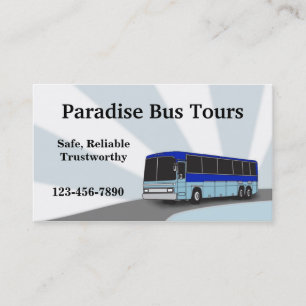 Charter Bus Business Card Visitenkarte