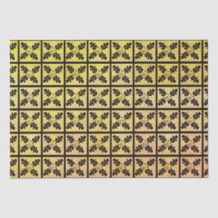Charter Oak Quilt Woodblock Seidenpapier