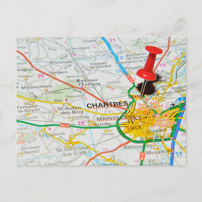 Chartres, Frankreich Postkarte (Vorderseite)