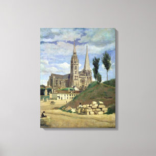 Chartres-Kathedrale, 1830 Leinwanddruck