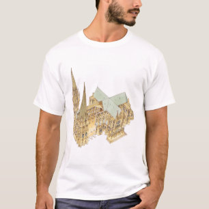 Chartres-Kathedrale. Frankreich T-Shirt