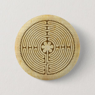 Chartres Labyrinth antiken Stil 1 + Ihre Ideen Button
