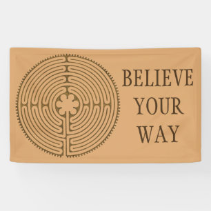 Chartres Labyrinth antiker Stil + Ihre Ideen Banner