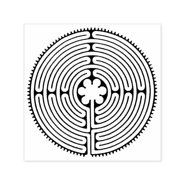 Chartres Labyrinth antiker Stil + Ihre Ideen Permastempel (Design)