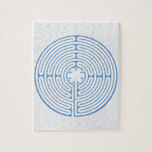 Chartres-Labyrinth-Blau