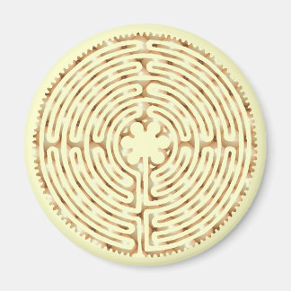 Chartres Labyrinth Pearl Magnet