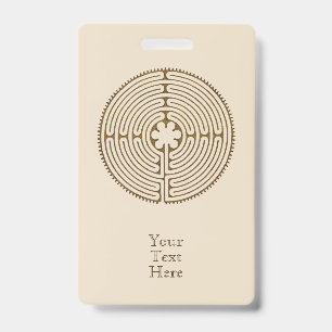 Chartres Labyrinth - Spirituelles Symbol Antik 1 Ausweis