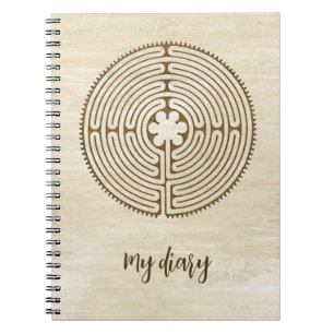 Chartres Labyrinth - Spirituelles Symbol Antique 1 Notizblock