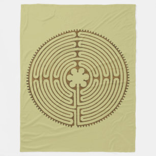 Chartres-Labyrinthantikenart + Ihre Ideen Fleecedecke