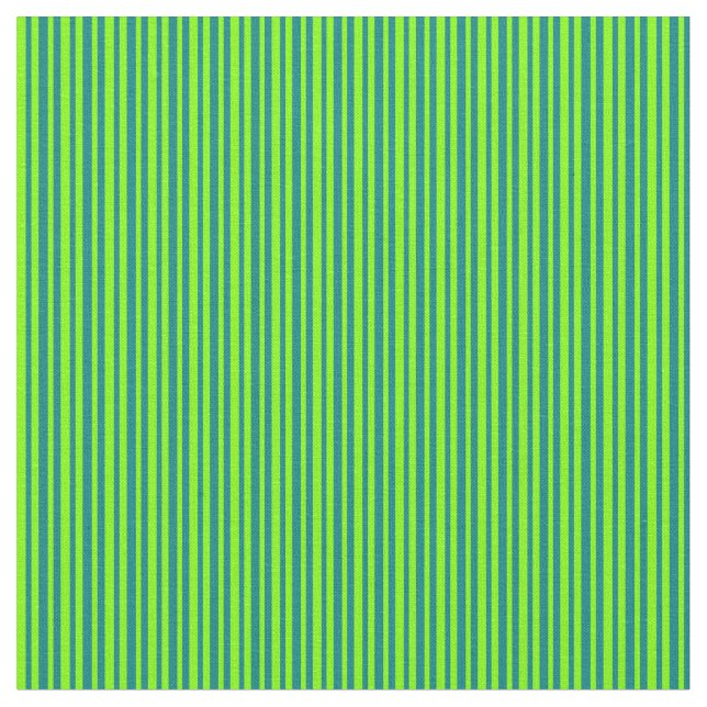 Chartreuse & Aquamarine Linien Stoff (Nahaufnahme)