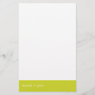 Chartreuse Banner: Stationery Briefpapier