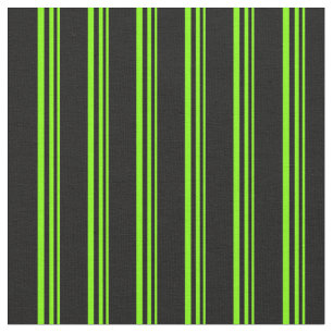 Chartreuse & Black Colored Lines Stoff