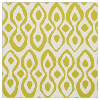 chartreuse Elfenbein des Brokats Stoff