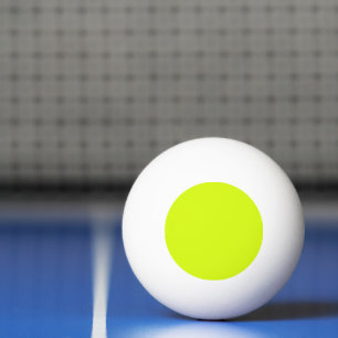 Chartreuse Gelb einfarbig Tischtennisball