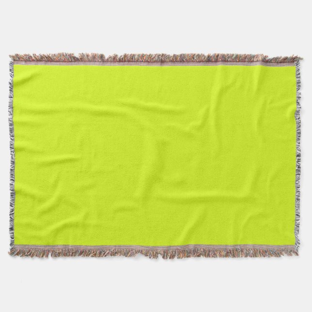 Chartreuse Gelb (feste Farbe) Decke (Vorderseite)