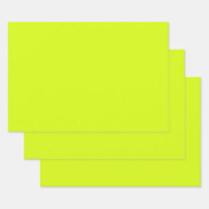 Chartreuse Gelb (feste Farbe) Geschenkpapier Set