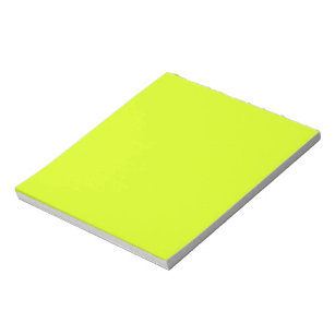 Chartreuse Gelb (feste Farbe) Notizblock