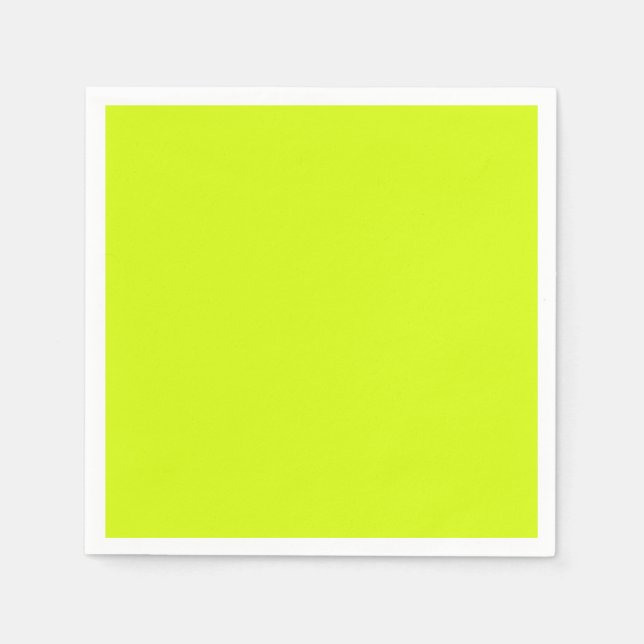 Chartreuse Gelb (feste Farbe) Serviette (Vorderseite)