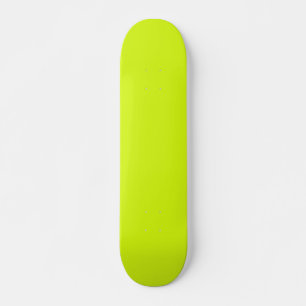  Chartreuse Gelb (feste Farbe)  Skateboard