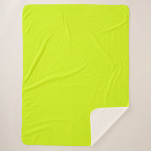 Chartreuse Gelbe Farbe Sherpadecke