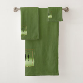 Chartreuse Gelbgrün machen es Ihr Steigung Badhandtuch Set