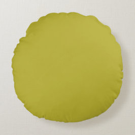 CHARTREUSE Gelblich Grüne Einzelfarbe Rundes Kissen