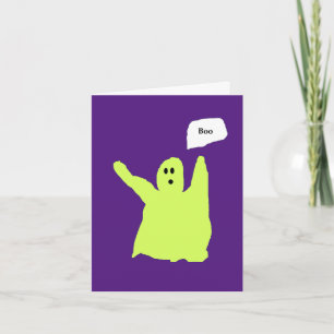 Chartreuse Ghostie Boo-Karte Karte