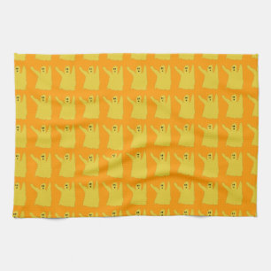 Chartreuse Ghosties Handtuch
