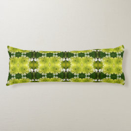 Chartreuse Green Abstrakt Hydrangea Blooms Muster Seitenschläferkissen