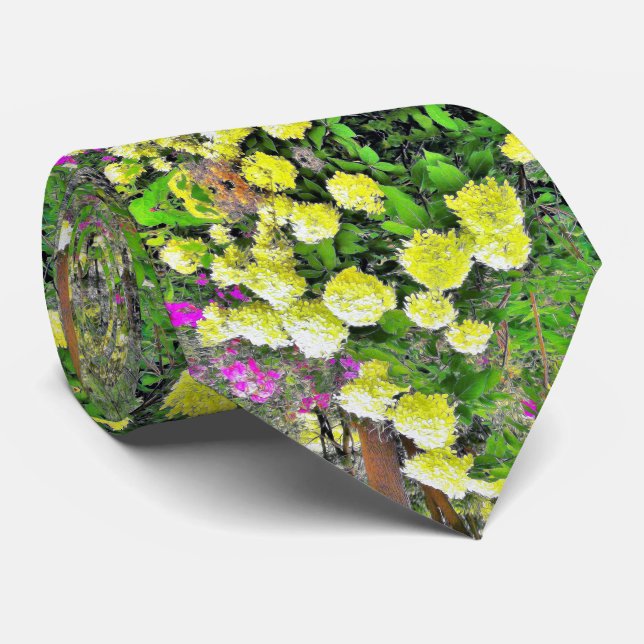 Chartreuse Green Limelight Hydrangea Garden Krawatte (Gerollt)