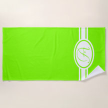 Chartreuse green monogramm
