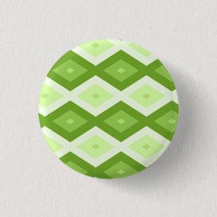 Chartreuse grünes Diamantmuster Button