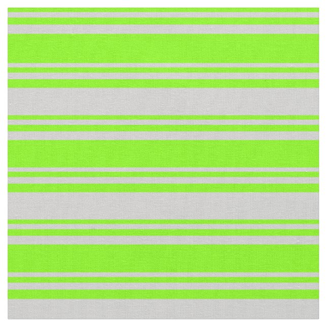 Chartreuse & Light Gray Muster Stoff (Nahaufnahme)